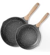 JEETEE Nonstick Pan, Nonstick Stone Frying Pan, Nonstick Omelette Skillet with Soft Touch Handle,...
