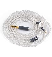 NICEHCK IcyMoon IEM Cable, 16 Core OCC+Silver Plated OFC Upgrade Cord,SPC in Ear Monitor Cables, ...