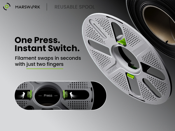 pla with reusable spool