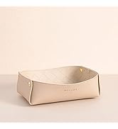 OLETHA Aesthetic Small Storage Basket for Organizing, Woven Textured, Ivory