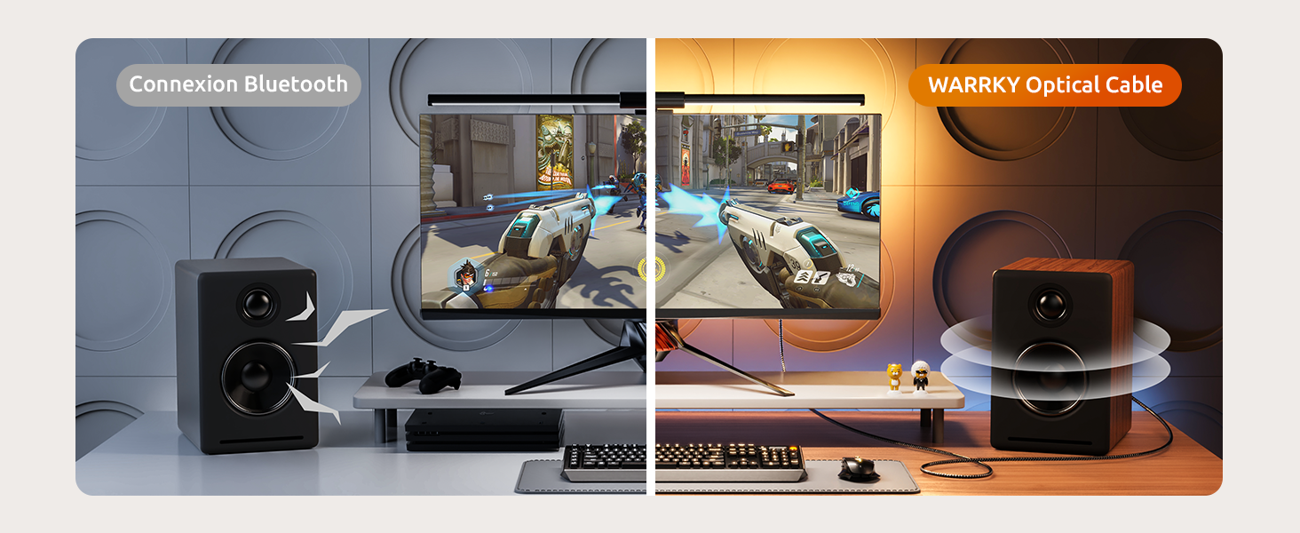 This digital optical audio cable provide zero latency sound for gaming and movie audio.