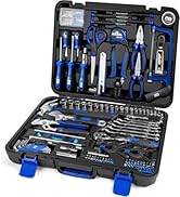 Prostormer 259-Piece Tool Kit, General Household Hand Tool Set with Plastic Storage Toolbox, Port...