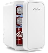 BEICHEN Mini Fridge,6 Liter / 8 Can Small Fridge for Bedroom, Car, Office &amp; Dorm, 110V AC/DC Port...