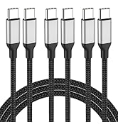 2ft USB C to USB C Cable 3Pack, 60W(3A) USB C Charger Cable for Car, 2 Foot Type C Fast Charging ...