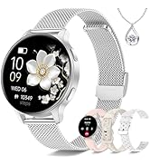 Iaret Smart Watches for Women, 1.27? Fitness Tracker with Heart Rate SpO2 Sleep Monitor, 4 Bands,...