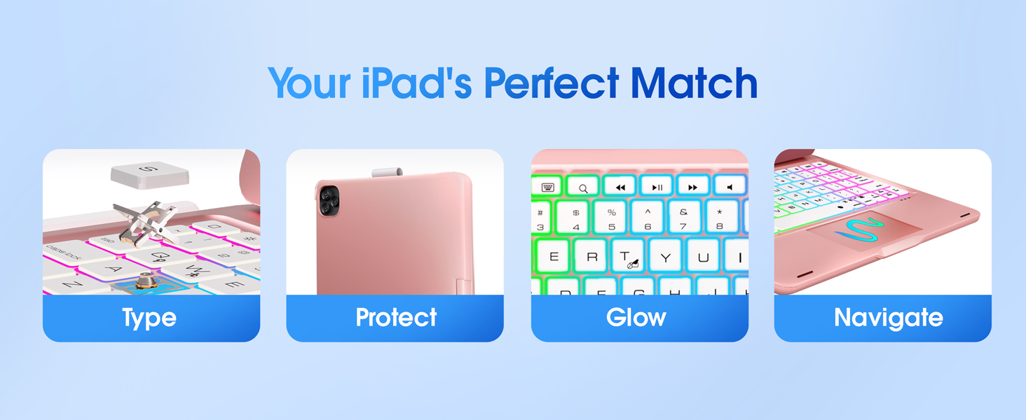 iPad a16 case with keyboard iPad 10th generation case with keyboard ipad air 11 inch keyboard