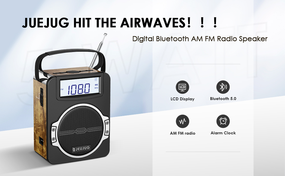 Digital Bluetooth AM FM Radio