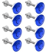 Packs of 8 Universal Aluminum Vehicle Hood Pins-Quick Release Lock Latch Bumper-License Plate Loc...