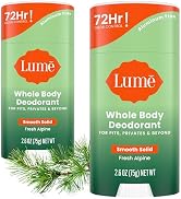 Lume Whole Body Deodorant - Smooth Solid Stick - 72 Hour Odor Control - Doctor Developed - Alumin...