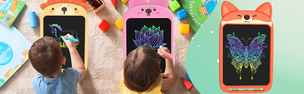 CHAFEGY drawing tablet allows for writing with pen or fingertips