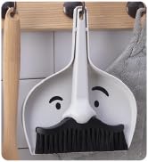 Peleg Design Dustache Small Dustpan and Brush Set | Mini Dustpan and Mini Hand Whisk Broom Set | ...