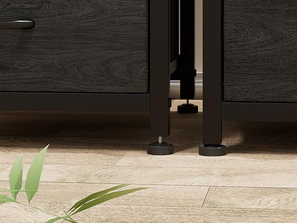 LED Nightstand with Charging Station