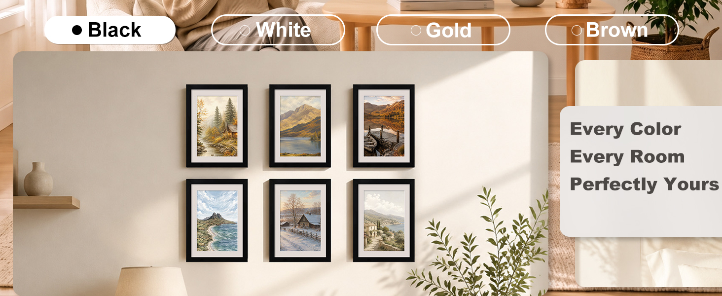 black picture frames
