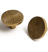 Antique Brass Cabinet Knobs Classic Vintage Flat Drawer Pulls Zinc Alloy Drawer Knobs Stylish Des...