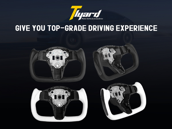Tlyard Yoke Steering Wheel Personalized for Tesla 3 Y,