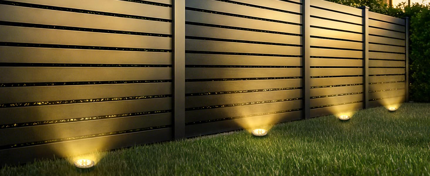 solar fence lights