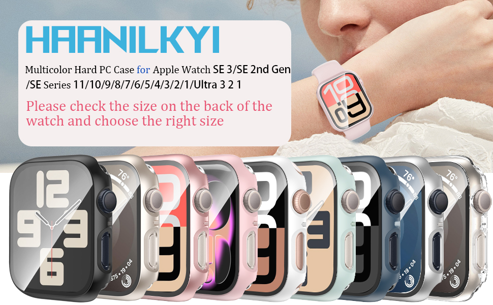 for apple watch se series 11 10 9 8 7 6 5 4 3 2 1 case with screen protector
