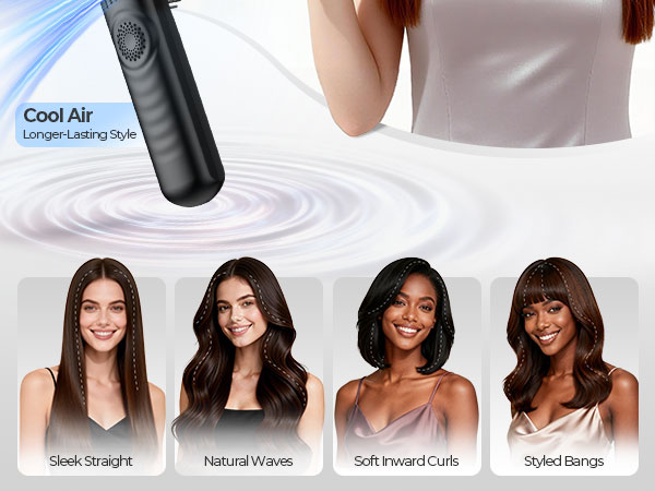 Hair straightening Brush