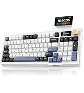 RedThunder K95 Wireless Mechanical Keyboard, TFT Screen & Knob, Tri-Mode BT5.0/2.4GHz/USB-C Hot S...