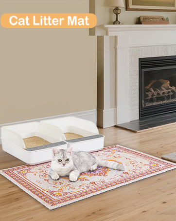 cat litter mat