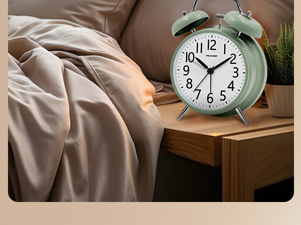 Peakeep Loud Analog Alarm Clock 