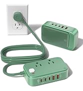Surge Protector Power Strip with USB Ports, 7-in-1 65W Desktop Charging Station Outlet Extender w...
