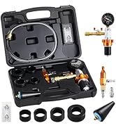 VEVOR Radiator Vacuum Refill Kit, Automotives Cooling System Vacuum &amp; Purge Fill Tool with Gauge,...