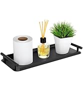 XZHXFX Toilet Paper Basket,Metal Toilet Tank Tray with Handles - Paper Storage for Bathroom &amp; Kit...