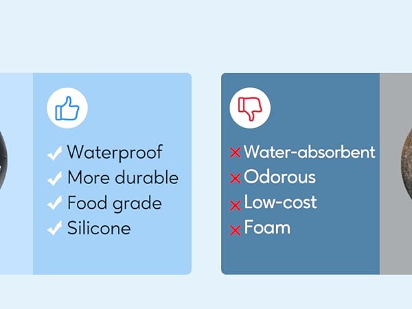 silicone massage heads