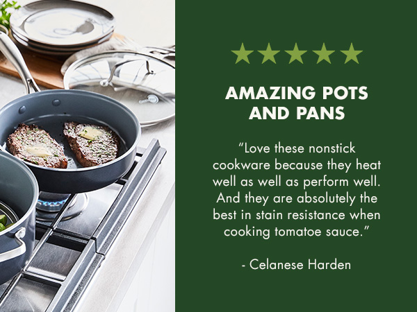 GreenPan, Ceramic Nonstick, PFAS-Free, Non-Toxic, Cookware, Frypans, Swift