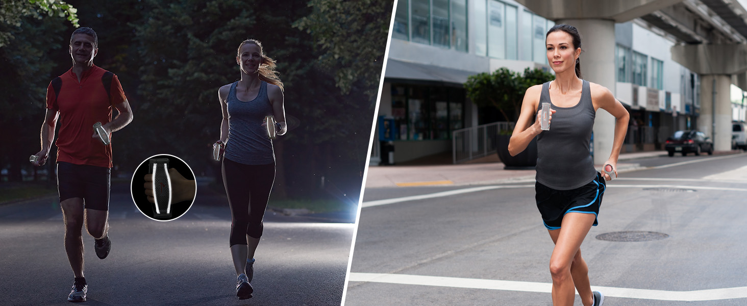 night running dumbbells