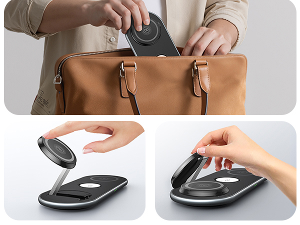 Foldable wireless charger for iphone