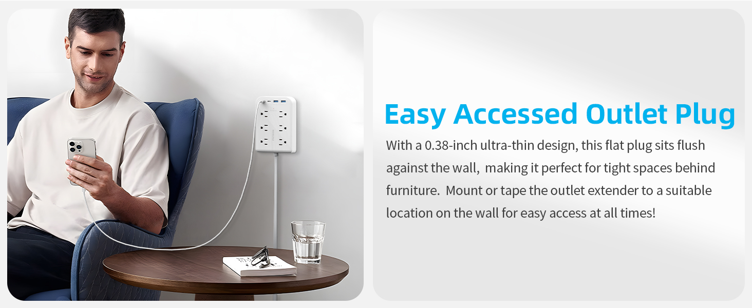 extension cord with usb ports surge protector power strip