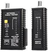 Brileine Coax Continuity Tester, Network Cable Tester for Data &amp; Coax Cables/ RJ45/ CAT5/ CAT6/ B...
