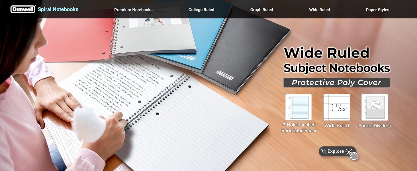 note book thick heavy duty premium quality well made composition notebook pad