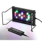 hygger New Mode 24/7 Timer LED Aquarium Light, Auto On Off Full Spectrum Fish Tank Light Fish Col...