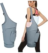 sportsnew Yoga Mat Bag, Large Opening Long Tote Yoga Mat Carrier Holder Bag with Waterproof Wet P...