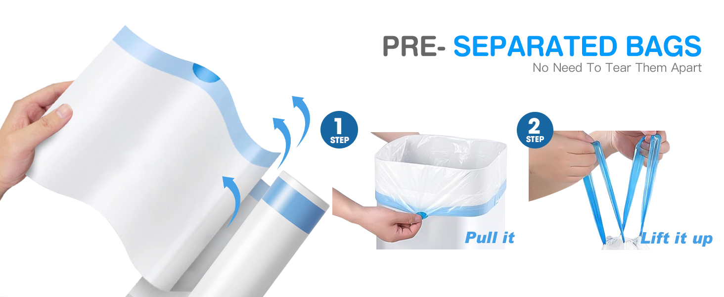 4 GALLON DRAWSTRING TRASH BAGS