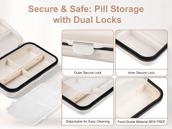 Pill Organizer with labels
