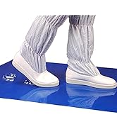 AAwipes 150 Sheets 18" x 36" Adhesive Mats (Blue Sticky Mats, Case of 5 Packs, 30 Sheets/Packs) C...