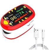 Pediatric Oximeter – Fingertip Pulse Oximeter for Kids, SpO2 Oxygen Monitor for Children, Cute Co...