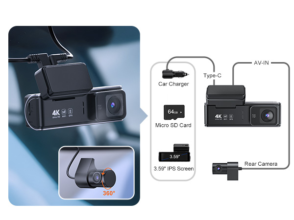 dashcams for cars front and rear