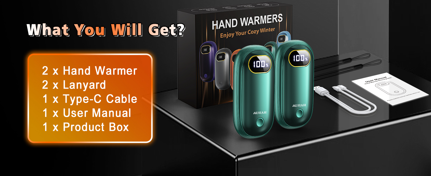 hand warmers rechargeable 2 pack
