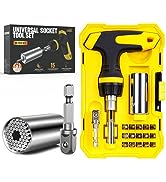 Stocking Stuffers for Men Gifts for Men Cool Stuff Magnetic Ratchet Screwdriver Set with Power Dr...
