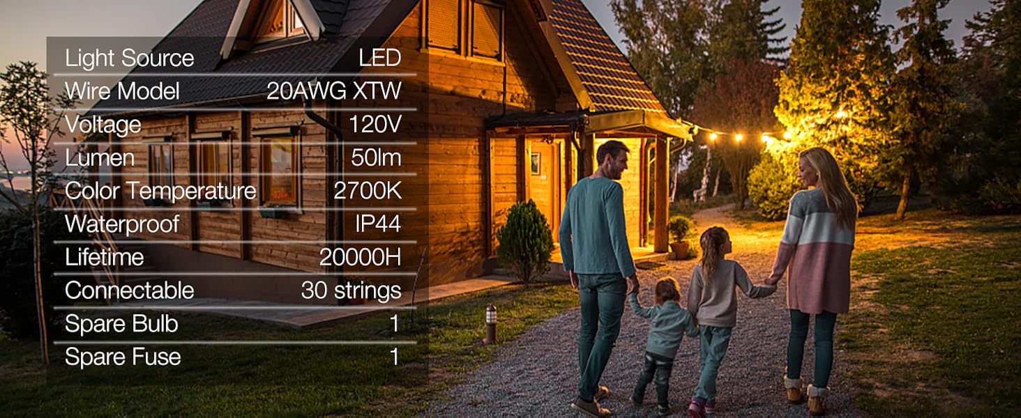 outdoor string lights