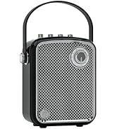 Retro Decorative Bluetooth Speaker Portable Wireless Big Powerful Deep Bass Loud Sound Vintage De...