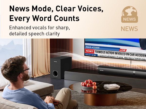 News Mode, Clear Voices, Every Word Counts