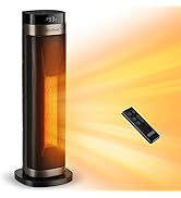 GiveBest Space Heaters for Indoor Use, Quiet Fast Heating Portable Electric Heater with Tip-Over ...