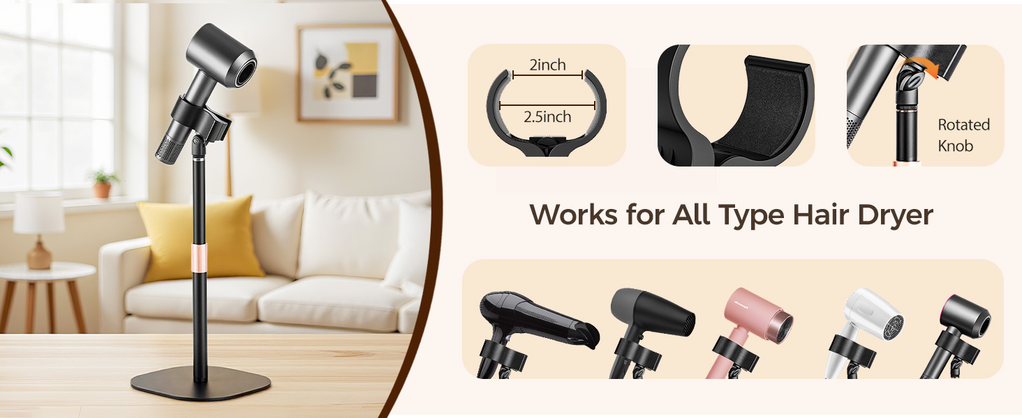 hair dryer stand holder