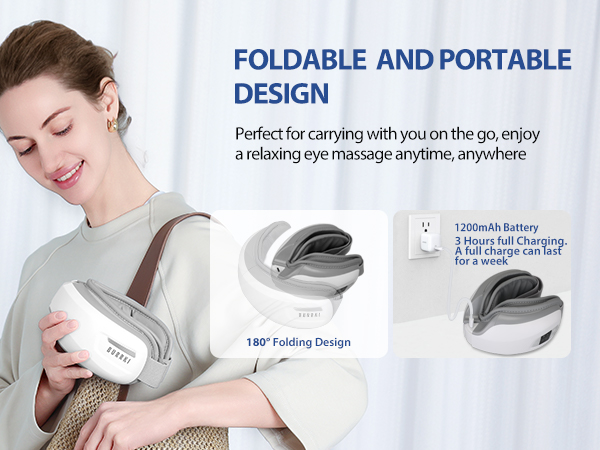 Rechargeable and Portable eye massager